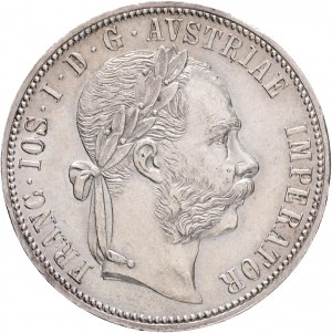 Rakúsko 1 Gulden 1884 FRANZ JOSEPH I. Lustrová mincovňa