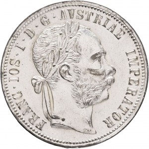 Autriche 1 Gulden 1886 FRANZ JOSEPH I. Chandelier frappé à la menthe