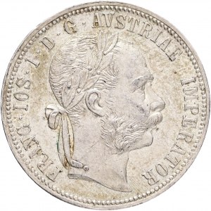 Österreich 1 Gulden 1887 FRANZ JOSEPH I. Kronleuchter prägefrisch