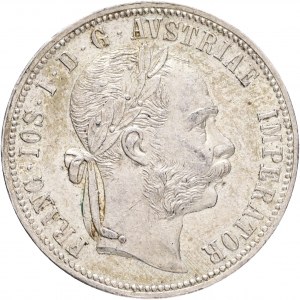Austria 1 Gulden 1887 FRANZ JOSEPH I. Chandelier mint