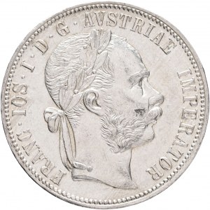 Österreich 1 Gulden 1888 FRANZ JOSEPH I. Kronleuchter prägefrisch