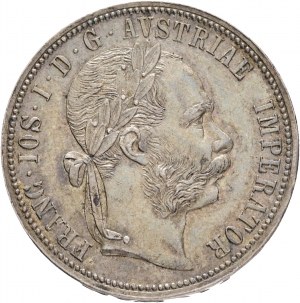 Austria 1 Gulden 1890 FRANZ JOSEPH I. cabinet patina from old collection