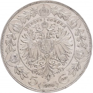 Rakúsko 5 Corona 1900 Franz Joseph I.