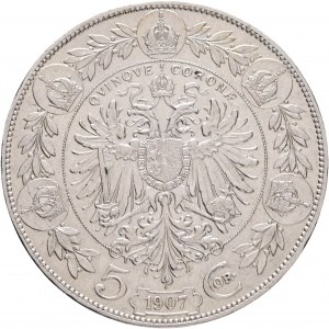 Österreich 5 Korona 1907 Franz Joseph I.