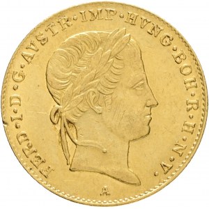 Złoto 1 Dukat 1848 A FERDINAND I. Mała krawędź