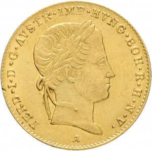 Złoto 1 Dukat 1848 A FERDINAND I. Mała krawędź