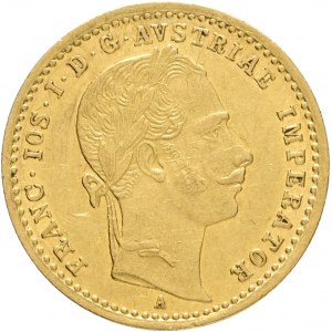 Gold1 Dozen 1863 A FRANZ JOSEPH I. Hair lines