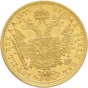 Gold1 Ducat 1875 FRANZ JOSEPH I. Small patina