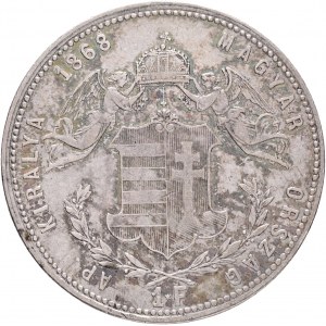 Hungary 1 Forint 1868 G.Y.F. FRANZ JOSEPH I. Karlsburg