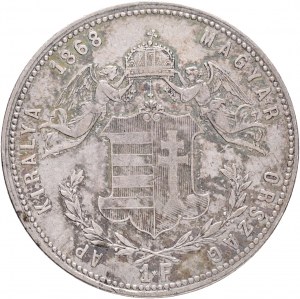 Hongrie 1 Forint 1868 G.Y.F. FRANZ JOSEPH I. Karlsburg