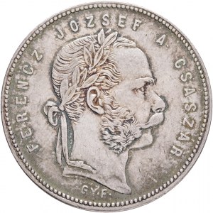 Ungheria 1 Fiorino 1868 G.Y.F. FRANZ JOSEPH I. Karlsburg