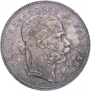 Węgry 1 forint 1869 K.B. FRANZ JOSEPH I. Kremnica patyna