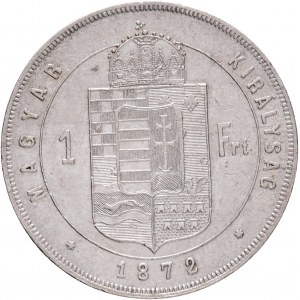 Węgry 1 forint 1872 K.B. FRANZ JOSEPH I. Kremnica