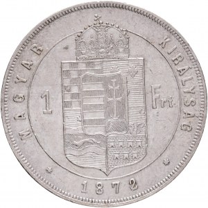 Hongrie 1 Forint 1872 K.B. FRANZ JOSEPH I. Kremnica