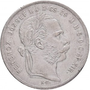 Węgry 1 forint 1872 K.B. FRANZ JOSEPH I. Kremnica