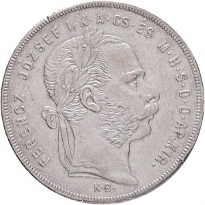Ungarn 1 Forint 1872 K.B. FRANZ JOSEPH I. Kremnica