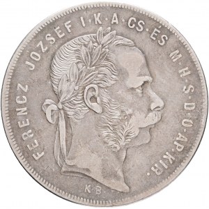Hungary 1 Forint 1873 K.B. FRANZ JOSEPH I. Kremnica