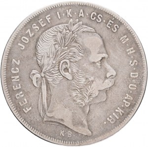 Węgry 1 forint 1873 K.B. FRANZ JOSEPH I. Kremnica