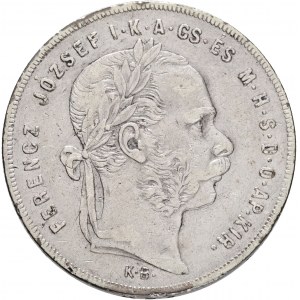 Hungary 1 Forint 1874 K.B. FRANZ JOSEPH I. Kremnica