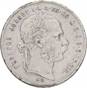 Ungarn 1 Forint 1874 K.B. FRANZ JOSEPH I. Kremnica