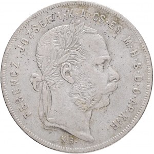 Maďarsko 1 forint 1875 K.B. FRANZ JOSEPH I. Kremnica