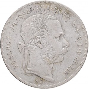 Węgry 1 forint 1875 K.B. FRANZ JOSEPH I. Kremnica