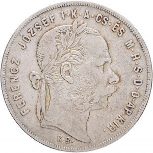 Hungary 1 Forint 1876 K.B. FRANZ JOSEPH I. Kremnica
