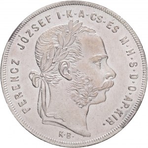 Ungarn 1 Forint 1878 K.B. FRANZ JOSEPH I. Kremnica