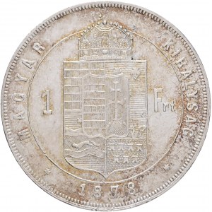 Hungary 1 Forint 1878 K.B. FRANZ JOSEPH I. Kremnica