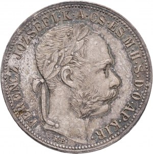 Hongrie 1 Forint 1883 K.B. FRANZ JOSEPH I. Patine de cabinet Kremnica de collection ancienne