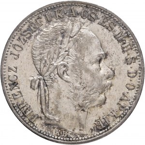 Węgry 1 Forint 1885 K.B. FRANZ JOSEPH I. Kremnica patyna gabinetowa ze starej kolekcji