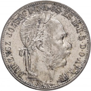 Maďarsko 1 forint 1885 K.B. FRANZ JOSEPH I. Kremnica kabinet patina zo starej zbierky