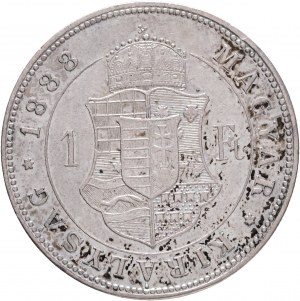 Hungary 1 Forint 1888 K.B. FRANZ JOSEPH I. Kremnica