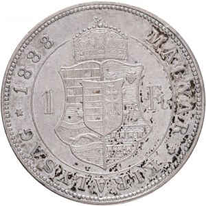 Hongrie 1 Forint 1888 K.B. FRANZ JOSEPH I. Kremnica