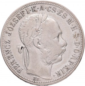 Ungarn 1 Forint 1890 K.B. FRANZ JOSEPH I. Kremnica