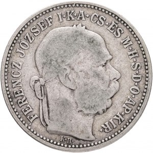 Hungary 1 Korona 1892 K.B. Franz Joseph I.