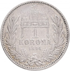 Maďarsko 1 koruna 1894 K.B. František Jozef I.