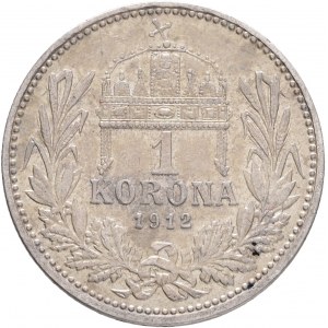Hongrie 1 Couronne 1912 K.B. Franz Joseph I.
