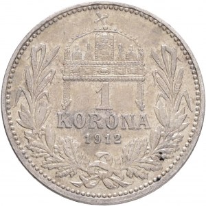 Maďarsko 1 koruna 1912 K.B. František Jozef I.