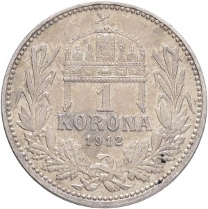 Ungheria 1 Corona 1912 K.B. Francesco Giuseppe I.