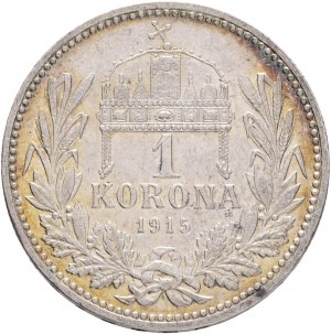 Hongrie 1 Couronne 1915 K.B. Franz Joseph I.