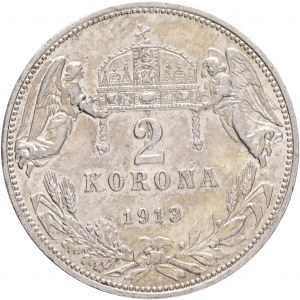Ungheria 2 Corona 1913 FRANZ JOSEPH I. K.B.
