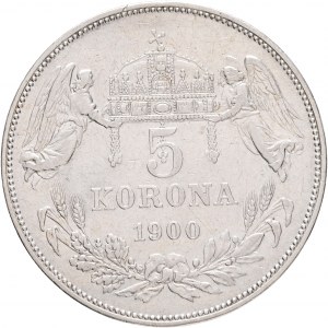Hongrie 5 Corona 1900 K.B. Franz Joseph I.
