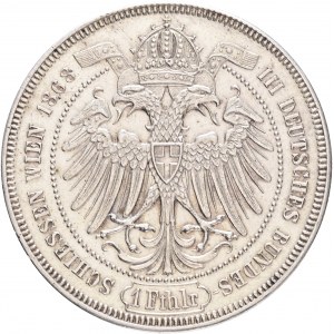 Wertmarke 1 Feinthaler 1868 Franz Joseph I. Das Dritte Deutsche Schützenfest Wien