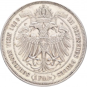 Żeton 1 Feinthaler 1868 Franciszek Józef I. Trzeci Niemiecki Festiwal Strzelecki Wiedeń