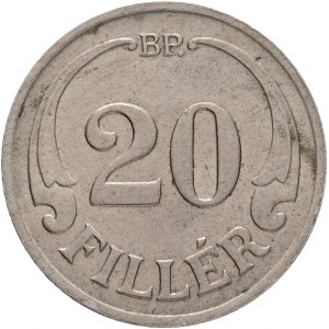 20 Fillér 1938 BP Miklós Horthy