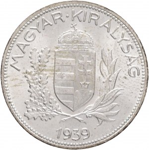 1 Pengö 1939 BP Miklós Horthy Lustr mint