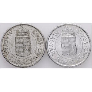 2 Pengö 1944 BP 2 monety Miklós Horthy II wojna światowa. Moneta