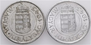 2 Pengö 1944 BP 2 monety Miklós Horthy II wojna światowa. Moneta