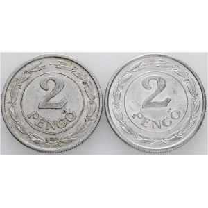 2 Pengö 1944 BP 2 Münzen Miklós Horthy WWII. Münze